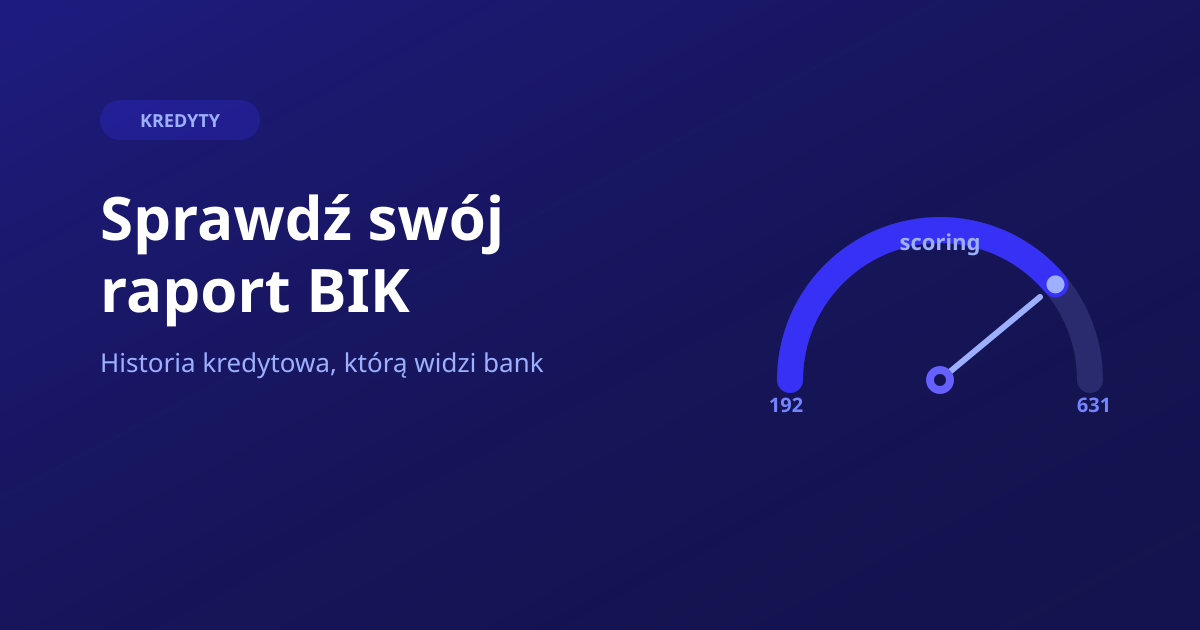 BIK — jak sprawdzić historię kredytową i scoring
